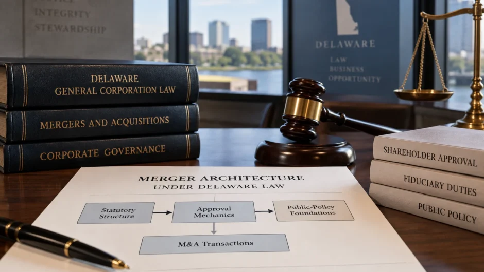 Merger Architecture Under Delaware Law: Statutory Structure, Approval Mechanics, and Public‑Policy Foundations in M&A Transactions